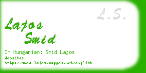 lajos smid business card